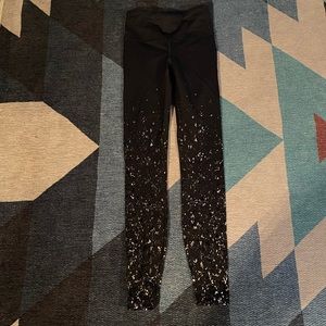 Silver speckled leggings